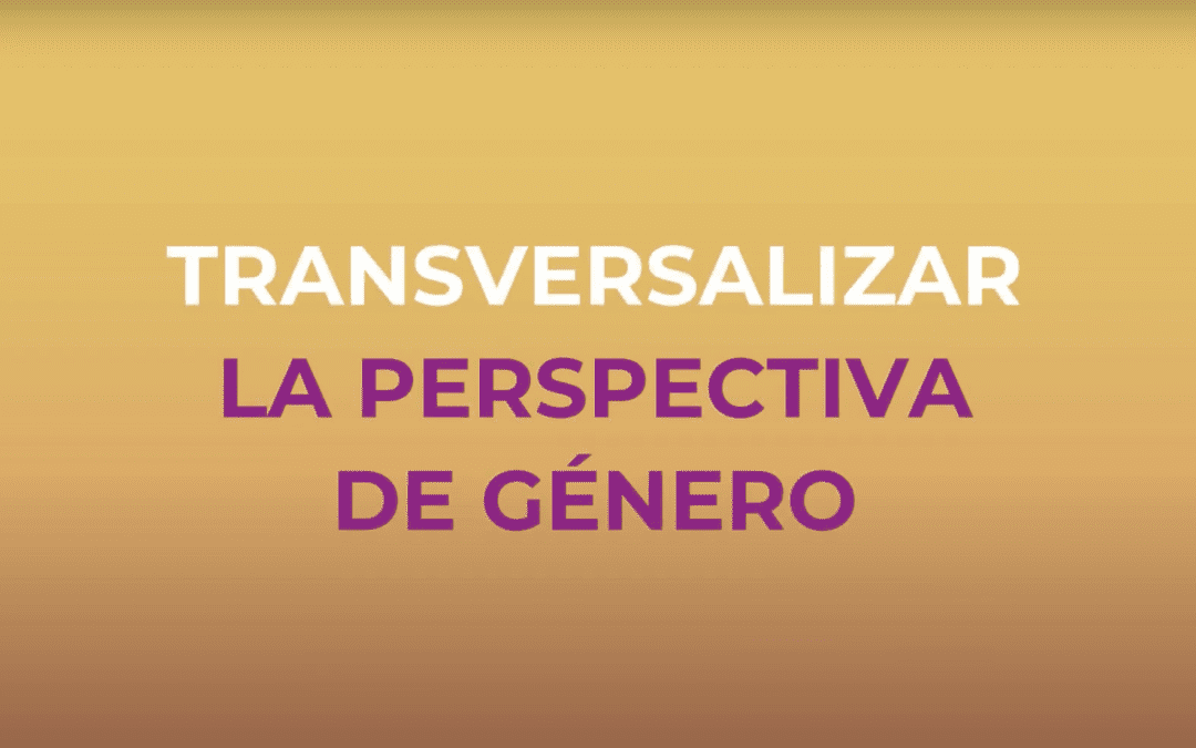 Transversalizar el enfoque de género